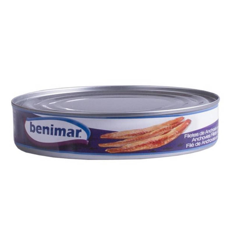 

Анчоусы Benimar в подсолнечном масле Anchovies Filetes In Sunflower Oil 550 г Испания