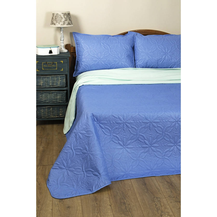 

Покрывало Lotus Broadway - Basic синий 150*220