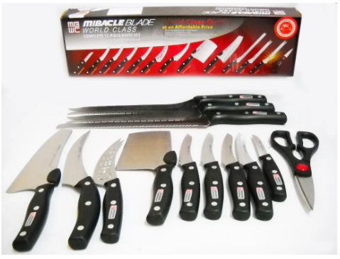 

Набор кухонных ножей Miracle Blade World Class 13 предметов, Набор ножей! наилучший