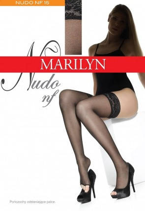 

Женские чулки Marilyn NUDO NF 15 открытые пальчики 1/2 3/4 цвет бежевый!