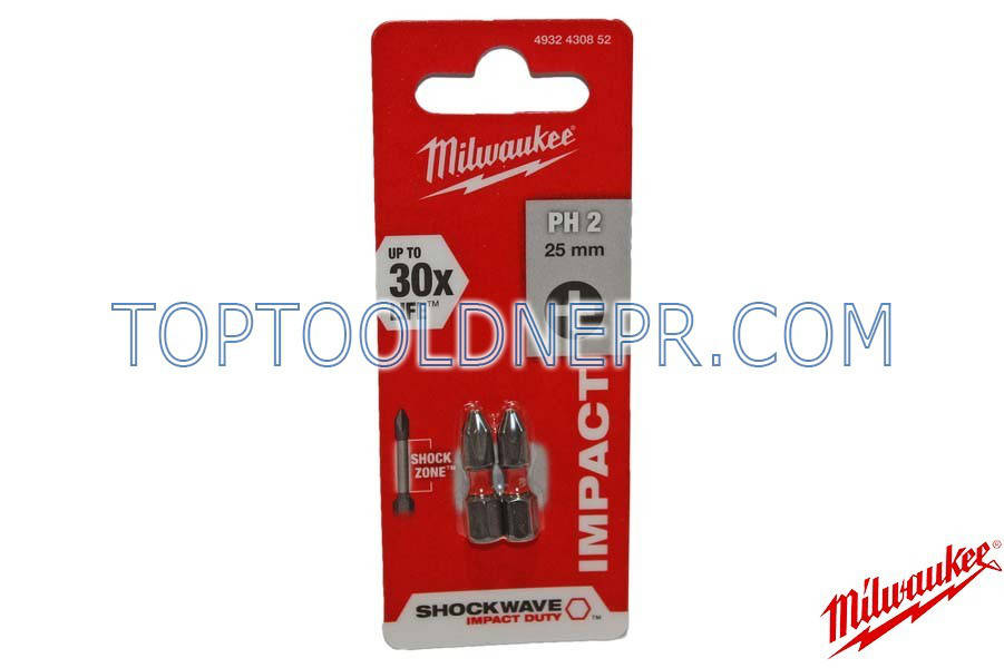 

Бита Milwaukee PH2 25мм 2шт 4932430852