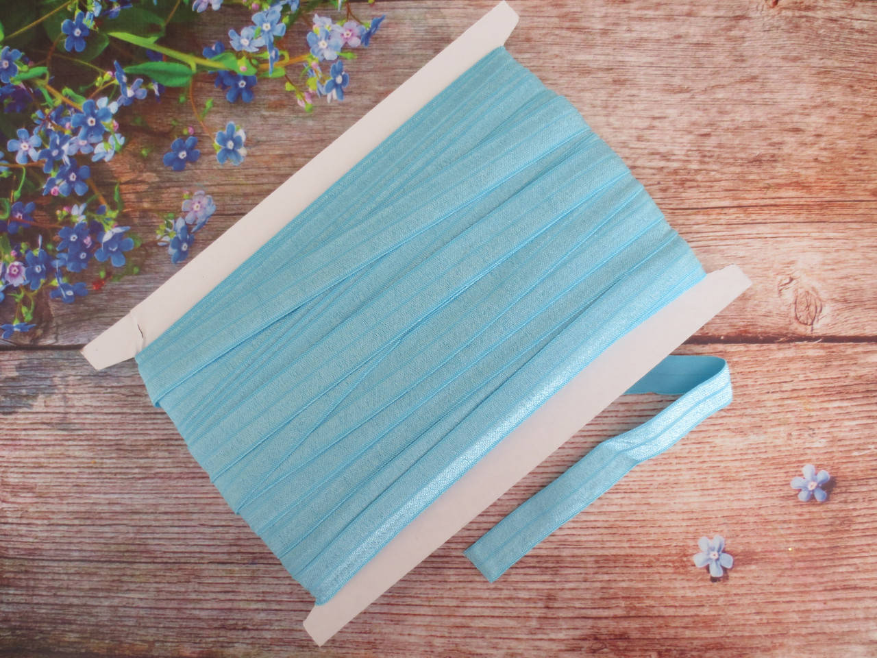 

Бейка-резинка для повязок, цвет ГОЛУБОЙ, 15 мм