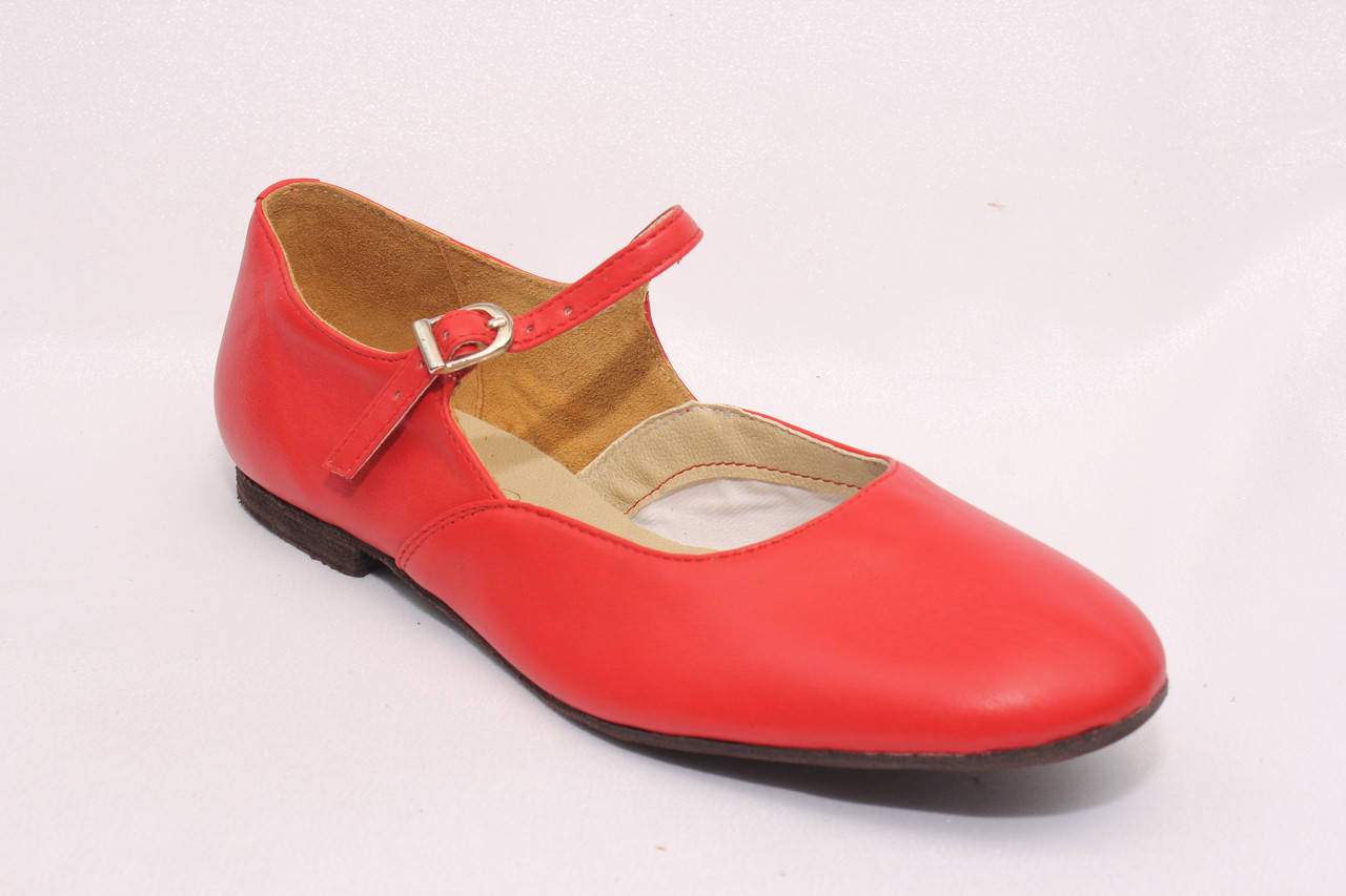 

Туфли женские для народных танцев красные 23