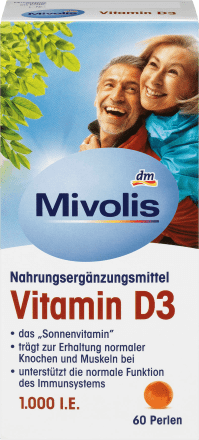

Витамин D3 Mivolis Vitamin D3 Perlen 60 шт