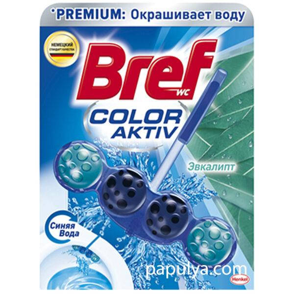 

Очищающий блок для туалета бреф Bref Color activ Цветная вода Эвкалипт, 50 г