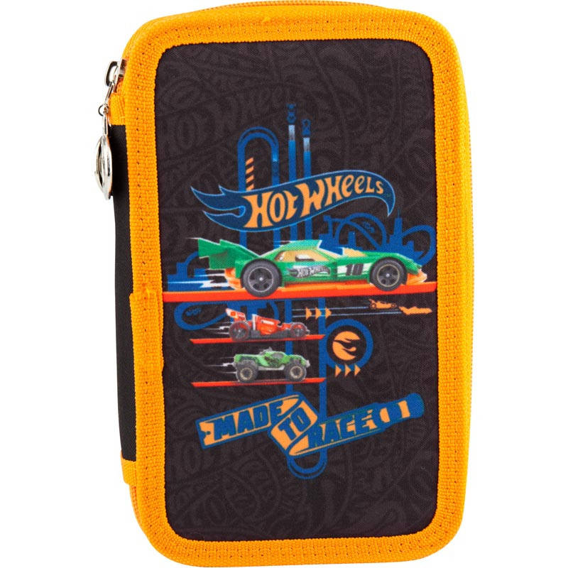 

Пенал без наполнения школьный Kite Hot Wheels HW18-623