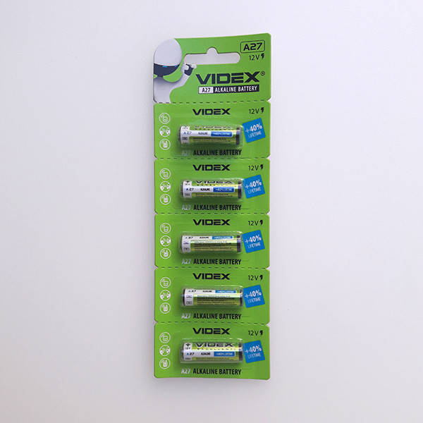 

Батарейки Videx - Alkaline Battery A27 12V Tear Blister