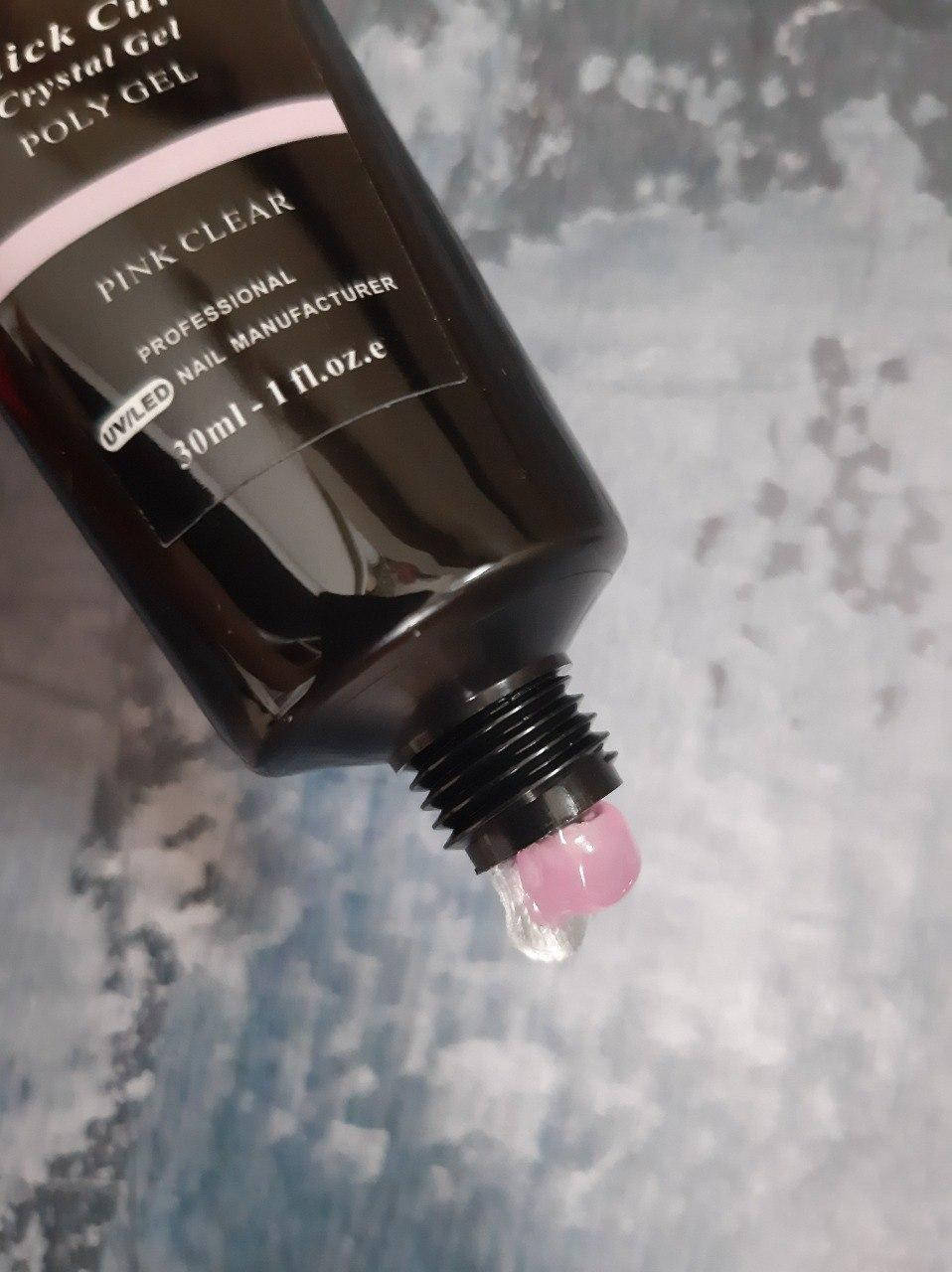 

Полигель (гельгибрид, акрилгель) Vicky Nail Clear Pink, 30 мл, Розовый