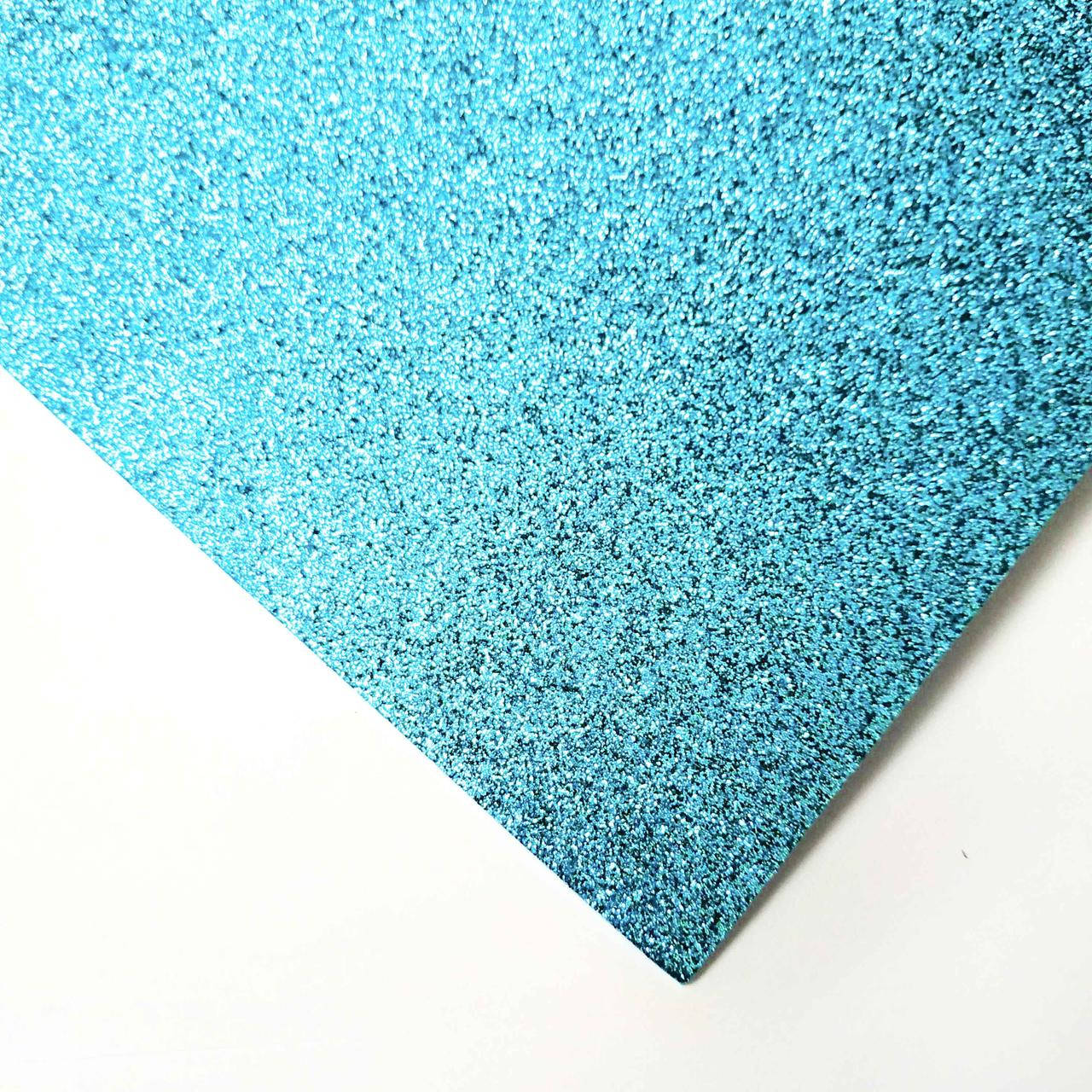 

Фоамиран с глиттером 20*3 голубой