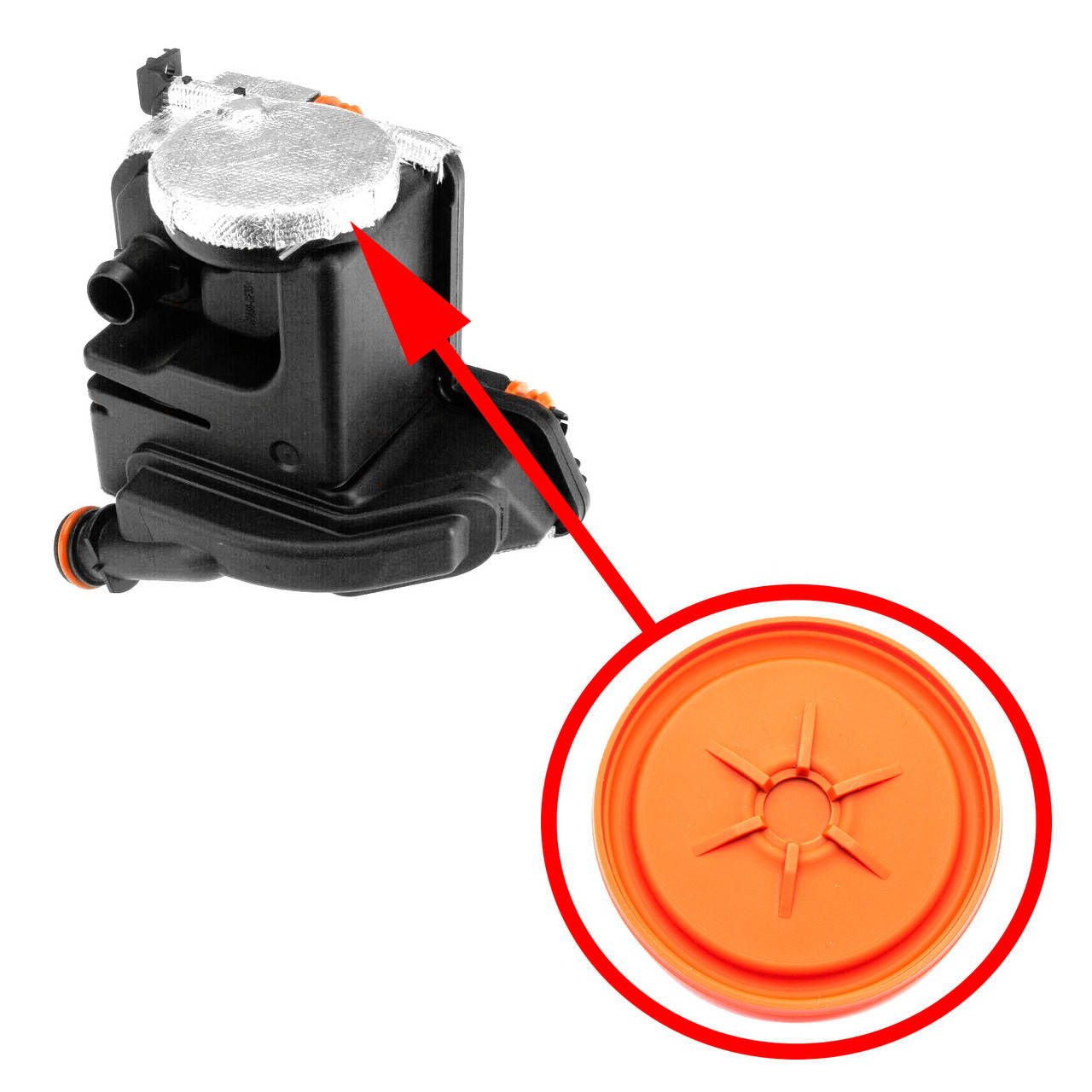 

Мембрана маслоотделителя Audi 4.0 TFSI 079103542B, 079103542E, 079103542D