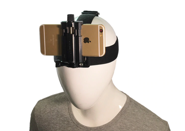 

Крепление на голову для экшн-камеры и для мобильного телефона, Черный