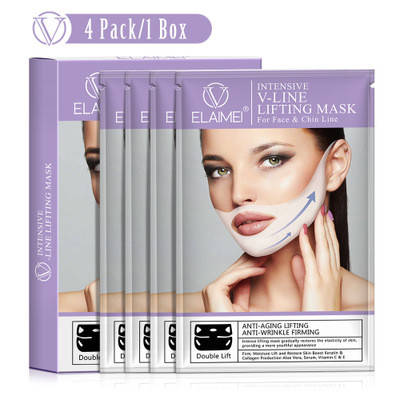 

Курс для коррекции овала лица ELAIMEI Intensive V-Line Lifting Mask из 4 шт