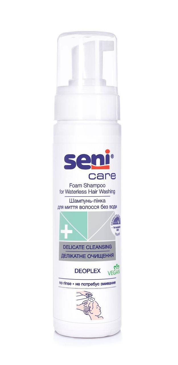 

Шампунь-пенка Seni Care для мытья волос без воды, 200 мл