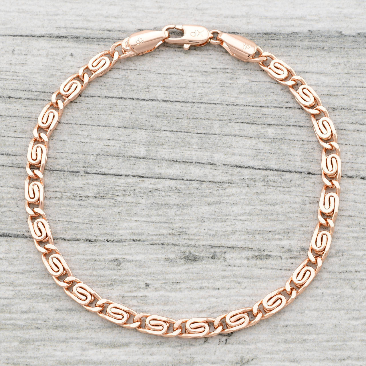 

Браслет Xuping Греческий 40853 ширина 4 мм позолота РО длина 19