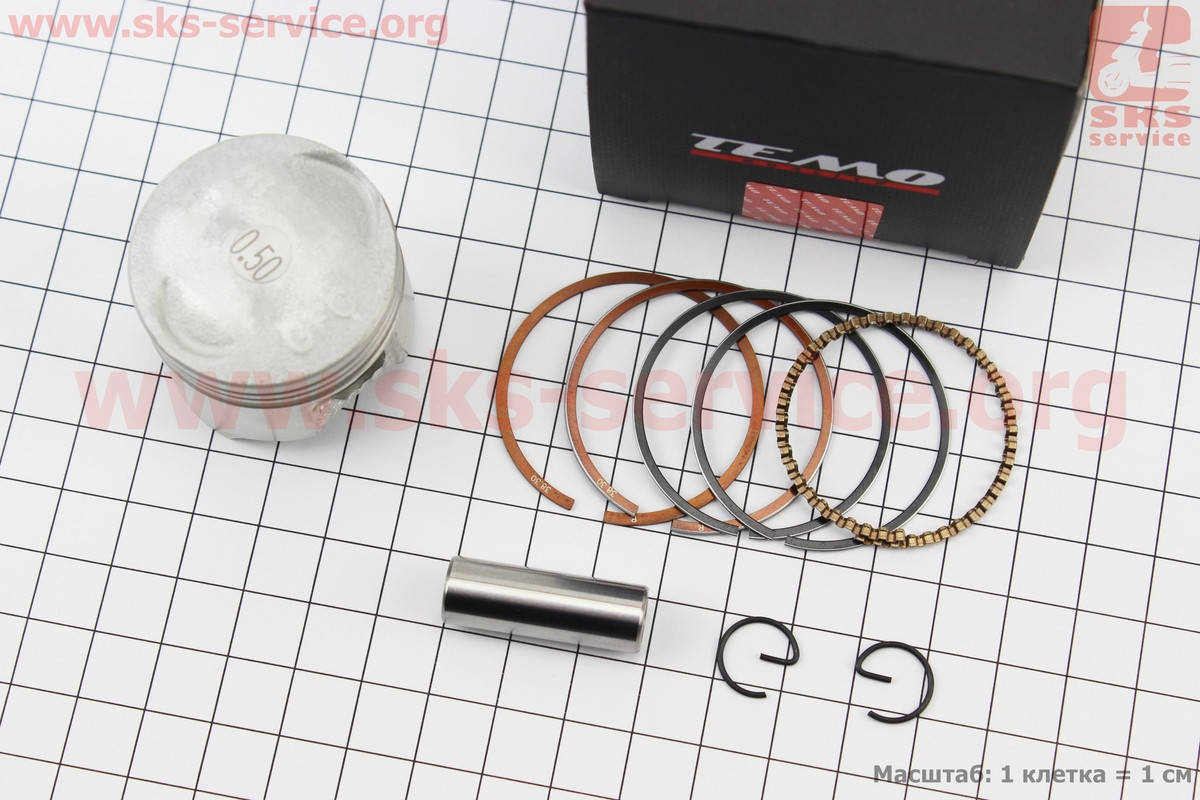 

Поршень, кольца, палец к-кт Honda DIO AF62 37,8мм +0,50 (палец 10мм) Тайвань