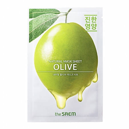 

Тканевая маска с экстрактом оливы The Saem Natural Olive mask sheet