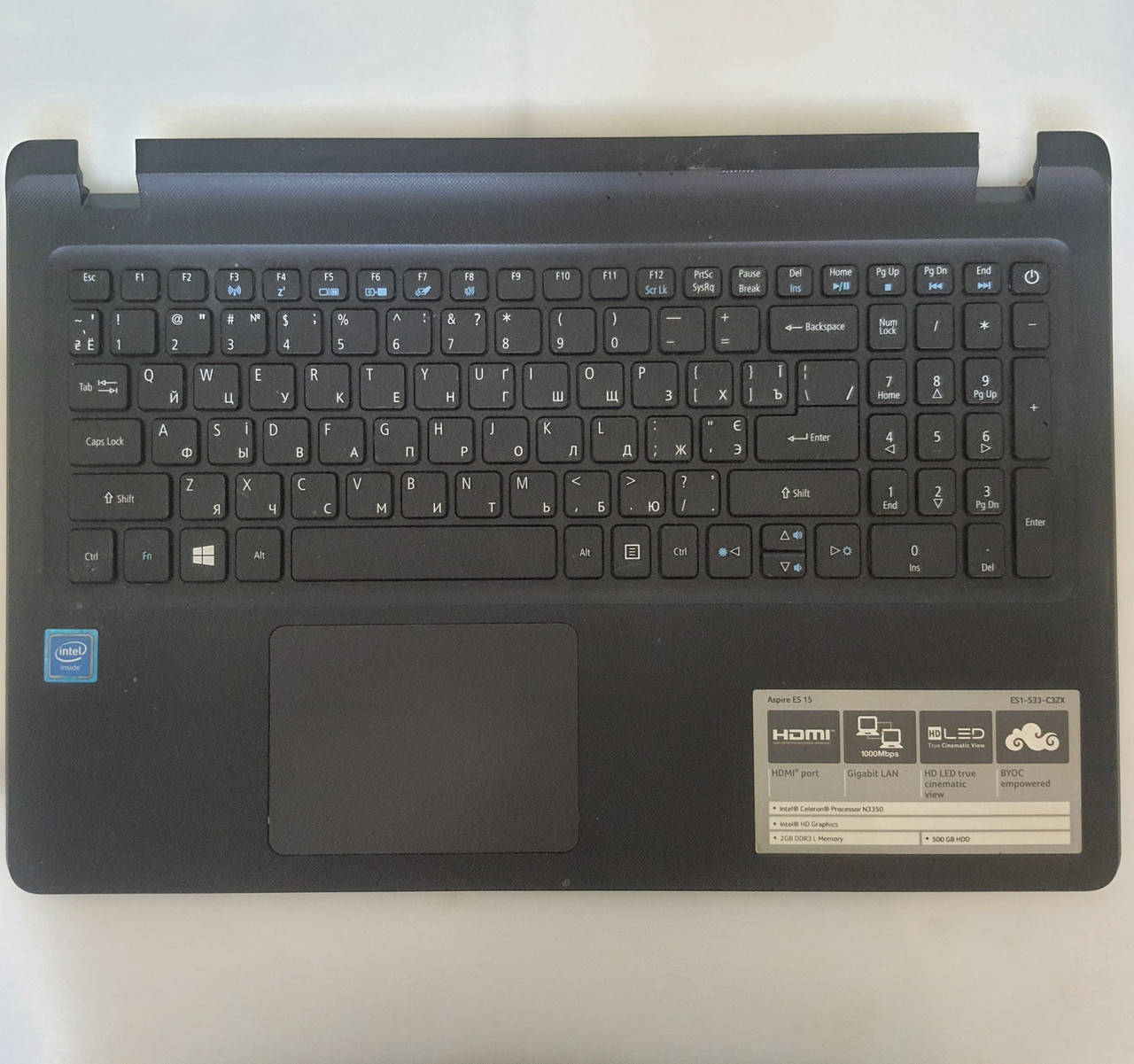 

Клавиатура LV5T_A51B для Acer Aspire черная, в сборе Оригинал, Черный
