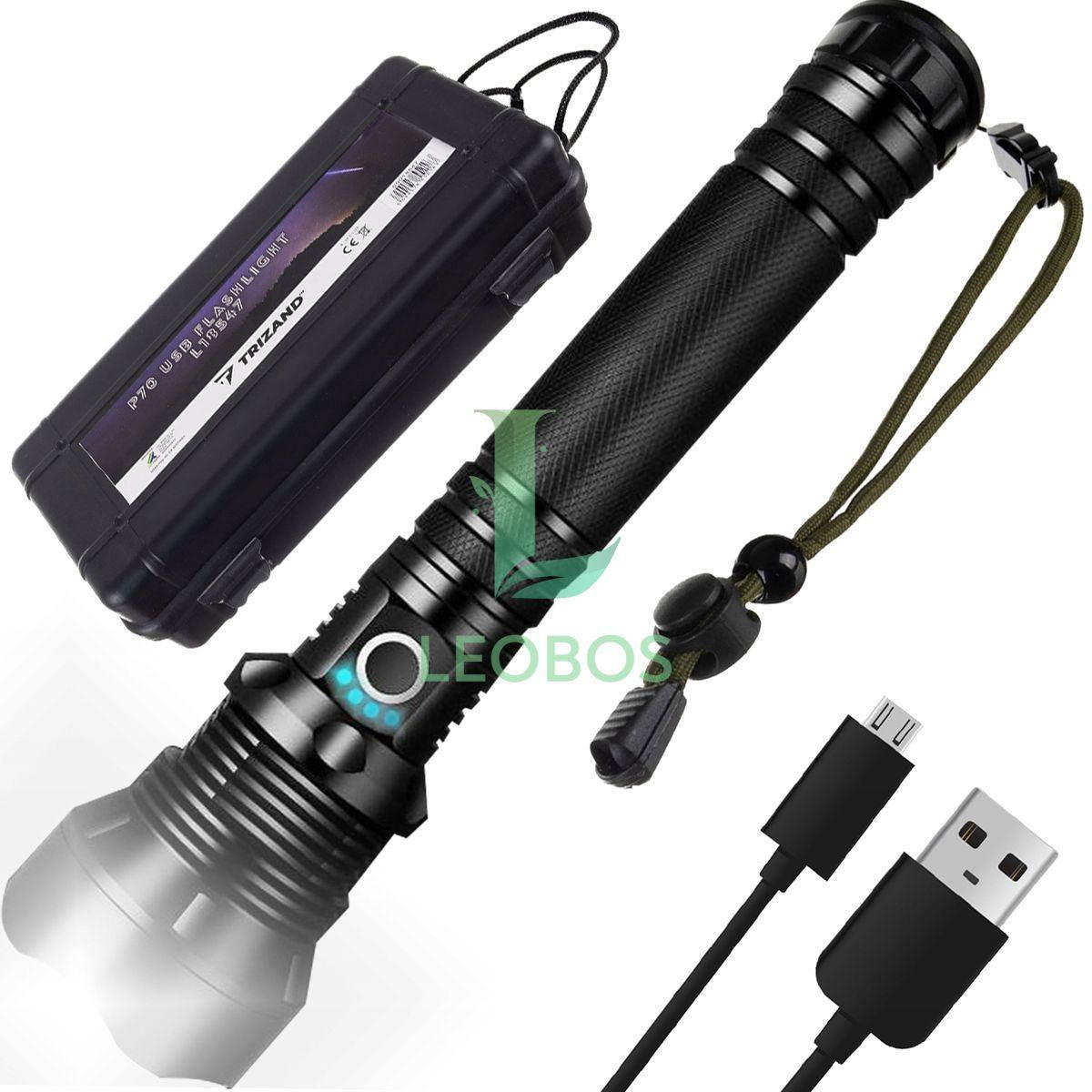 

Фонарик фонарь военно-тактический TRIZAND 18547 17600 mAh ПОЛЬША!, Черный