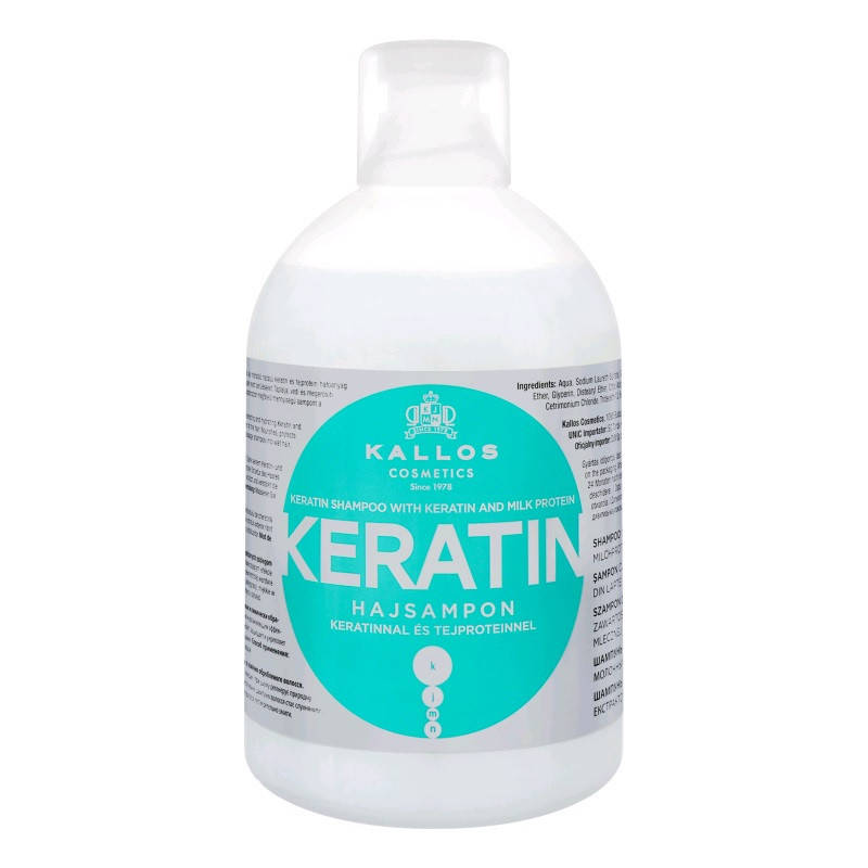 

Шампунь с кератином и молочным протеином Kallos Cosmetics Keratin Shampoo 1 л