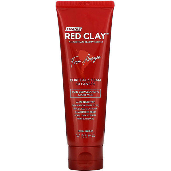 

Пенка для очищения пор MISSHA AMAZON RED CLAY™ PORE PACK FOAM CLEANSER 120 мл