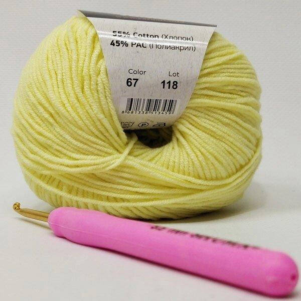 

Пряжа Джинс Jeans YarnArt, №67 светлый желтый (ярнарт-67джинс)