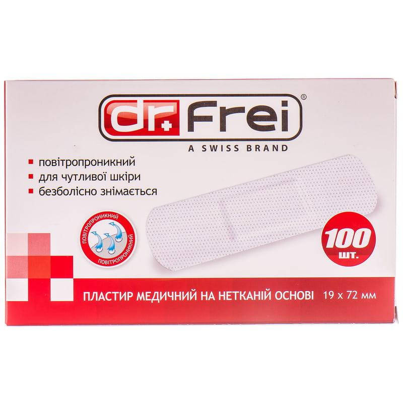 

Пластырь Dr.Frei медицинский неткан.осн. 19 х 72 мм, 100 шт