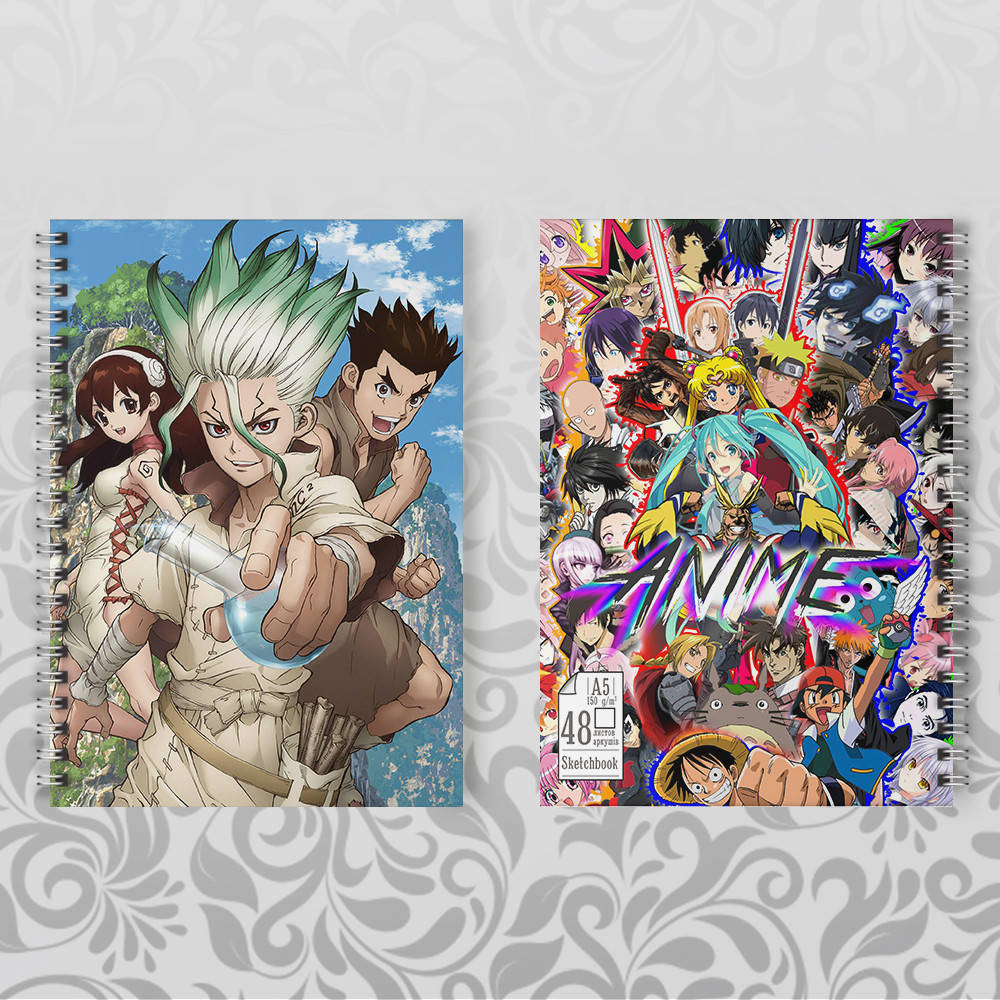 

Скетчбук Аниме Dr Stone 002