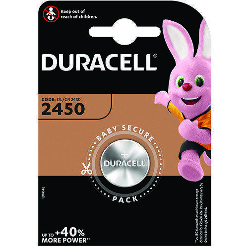 

Батарейка Duracell CR 2450 3V литиевая 1шт на блистере
