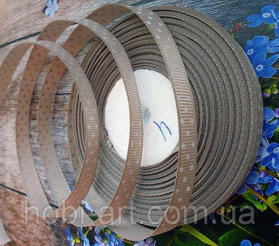 

Стрічка репсова 9 мм в горошок №04 А