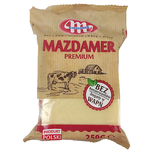 

Сир фассований Маздамер Млековіта Mazdamer Mlekovita 250g 10шт/ящ (Код : 00-00004691)