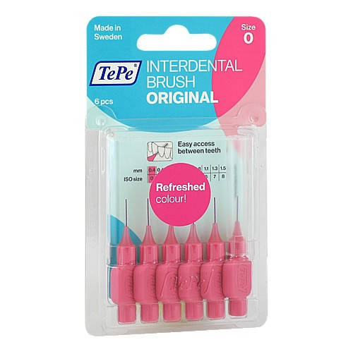 

Межзубные ершики TePe ID Bürste Pink 0,4 mm, розовый