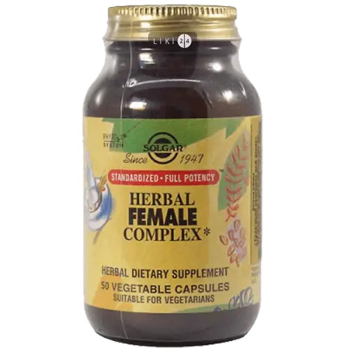 

Травяной комплекс для женщин Solgar капсулы 748 мг №50