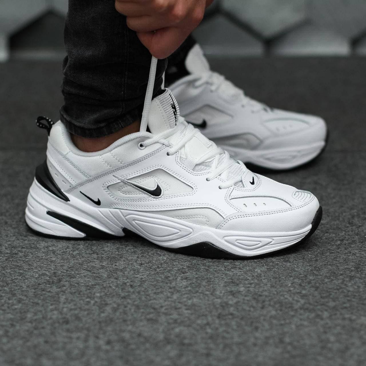 

Мужские кроссовки Nike M2K Tekno White Black белые с чёрным (41-46)