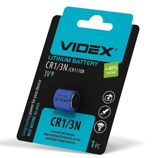 

Батарейка литиевая Videx CR1/3N блистер 1шт (25724)