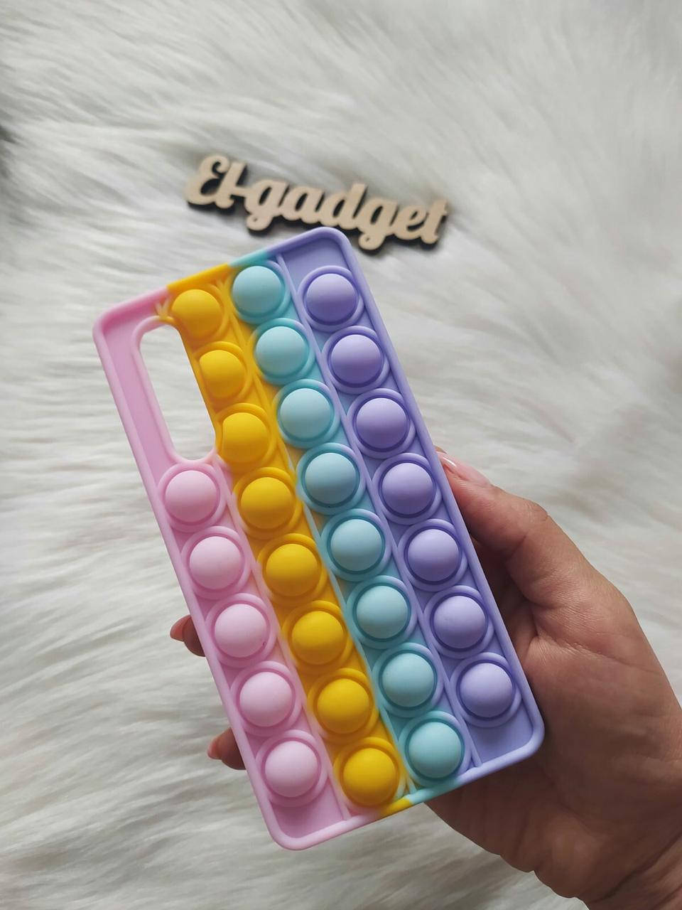 

Чехол Pop it для Huawei P30 Попит антистресс силиконовый цветной, Разные цвета