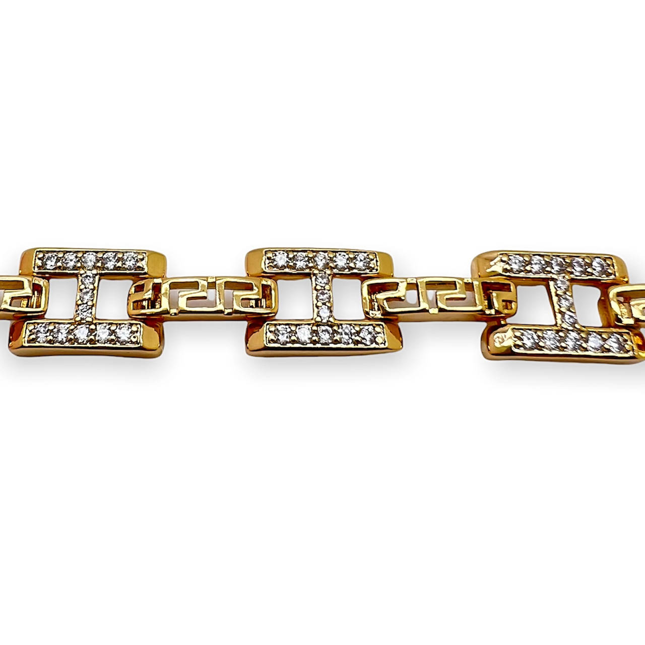 

19 см 10 мм. Браслет красивый xuping 18k