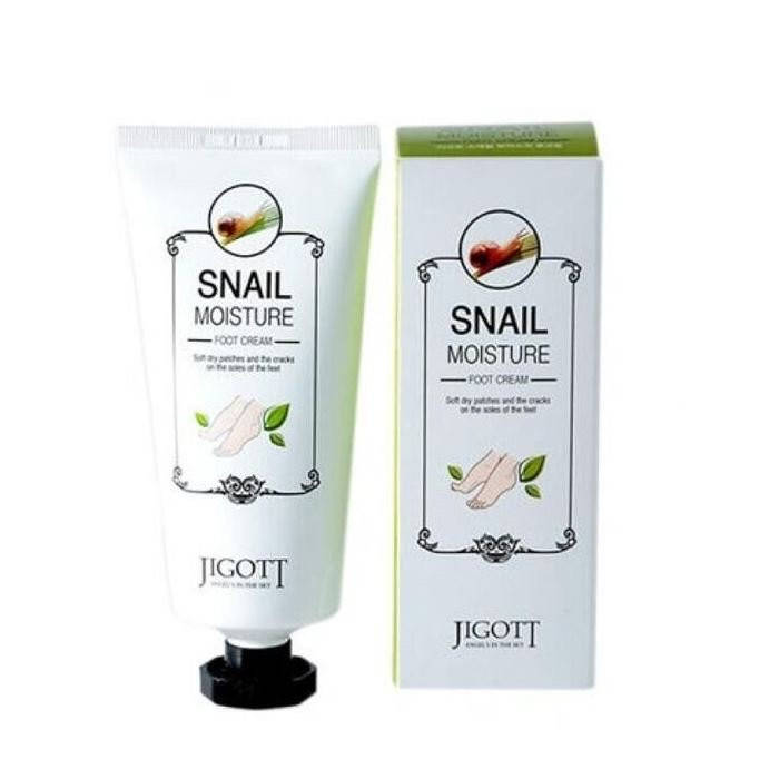 

Крем для ног Jigott Snail Moisture foot cream с экстрактом муцина улитки 100 мл