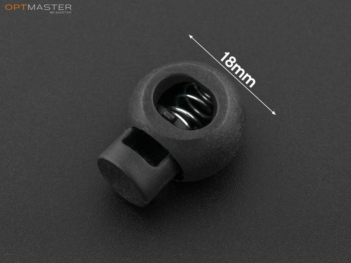 

Фиксатор шнура пластик, цв. чёрный, арт. ФШ-6014, Черный