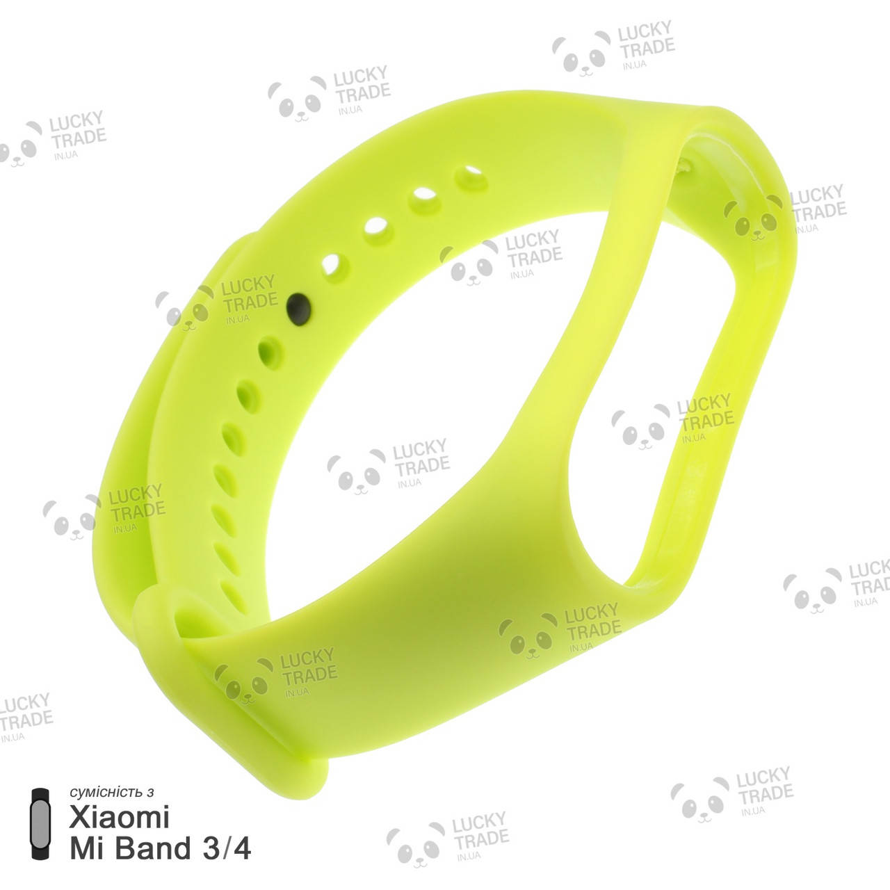 

Ремешок Xiaomi Mi Band 4 / 3 силиконовый однотонный браслет для фитнес-трекера Салатовый [1706]