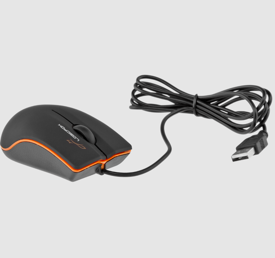 

Мышь компьютерная оптическая проводная LogicFox LF-MS 015 USB, Черный