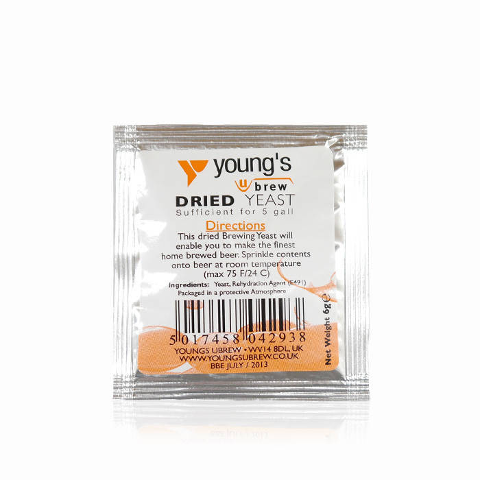 

Дрожжи для пивоварения Young's Homebrew Dried Yeast 6г