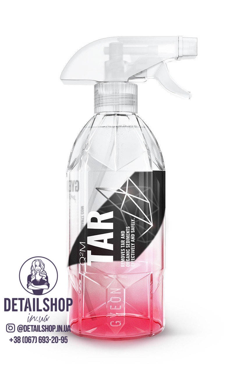 

GYEON Q2M Tar «Тар» 0.5 л – высокотехнологичный состав для удаления битума, смол, клея, жвачки