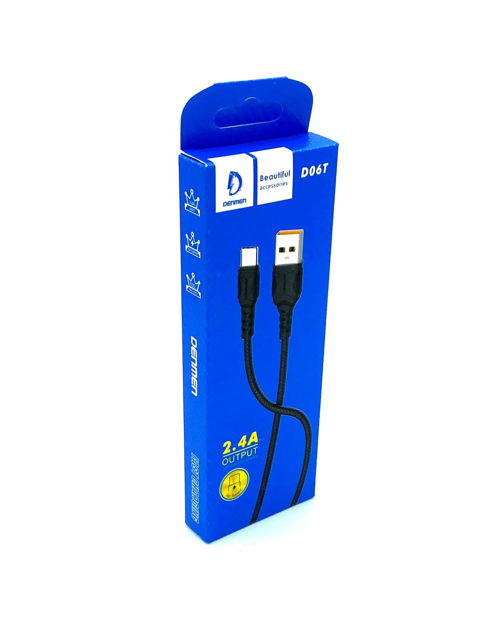 

Дата кабель DENMEN D06T Type C Black