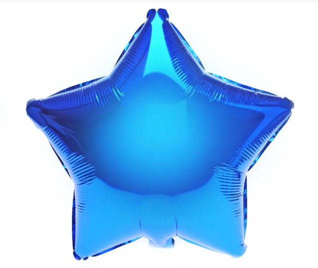 

Фольгированный шар звезда синий 18" Китай