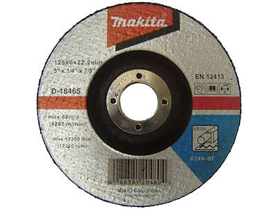 

Круг зачистной по металлу 125х6х22, 24R//Makita