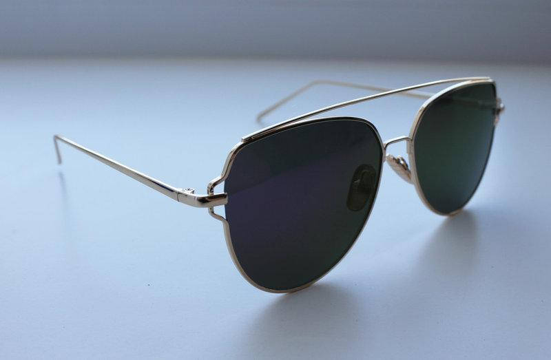 

Женские солнцезащитные очки-авиаторы в гламурной оправе графит, Разные цвета