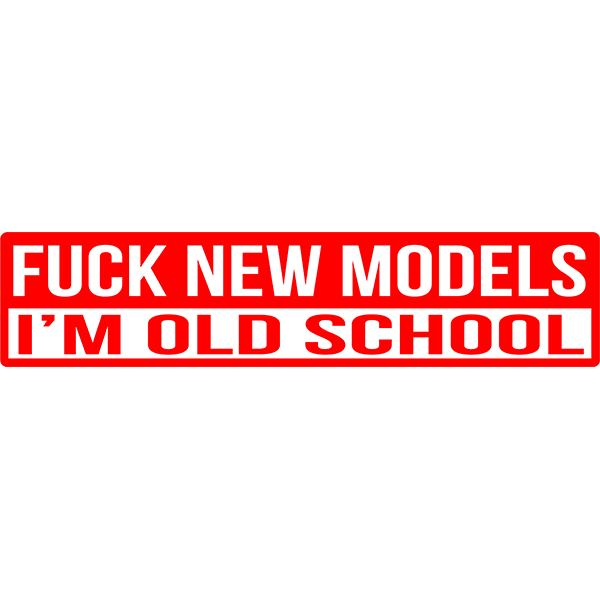 

Old school sticker наклейка на авто, Красный
