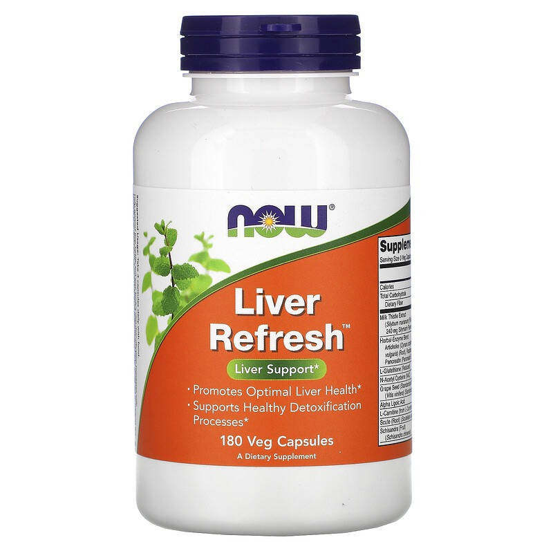 

Харчова добавка для здоров'я печінки NOW Foods Liver Refresh 180 Caps