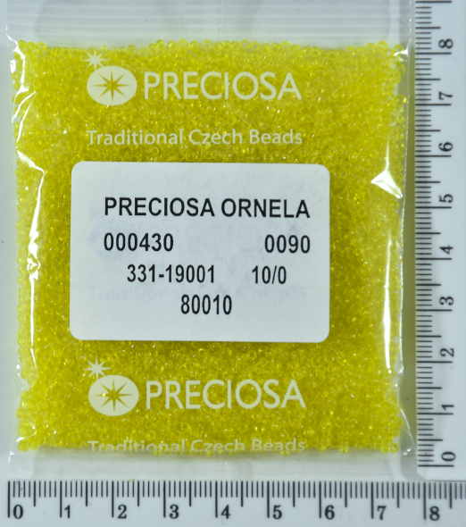 

Бисер PRECIOSA №10/0 прозрачн №80010 пакет 50 грамм уп=1пакет