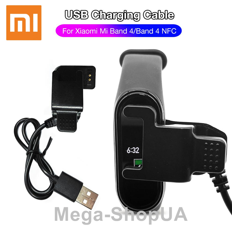 

Зарядное устройство для Xiaomi Mi Band 4 прищепка 2Pin / 4mm. Зарядное зарядка для Xiaomi M4